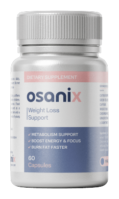 Osanix Capsules bottle, 60 capsules, weight loss and metabolism support supplement